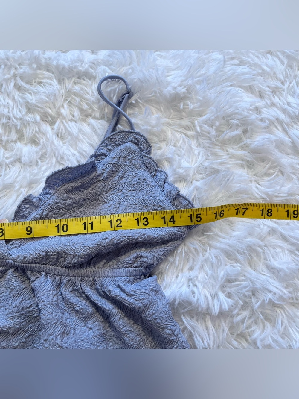 🍟y2k periwinkle blue babydoll top small - Picture 5 of 8